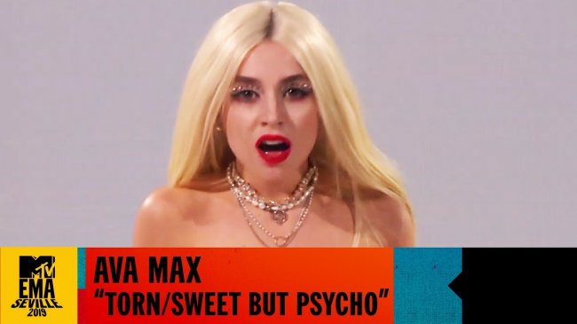Ava Max - "Torn / Sweet But Psycho" Live | MTV EMA 2019 - Видео новости