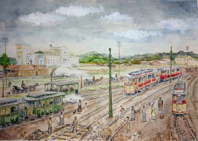Выставка «Контекст моего места: первый трамвай» - «Выставки»